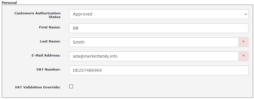 Admin Customers Details